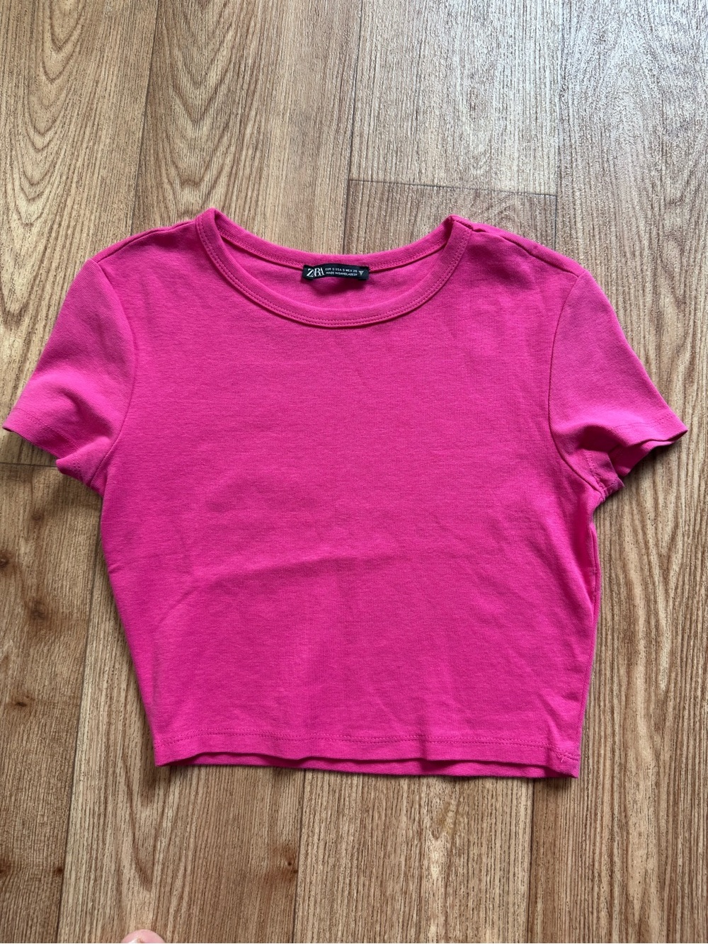 Zara pink crop top
